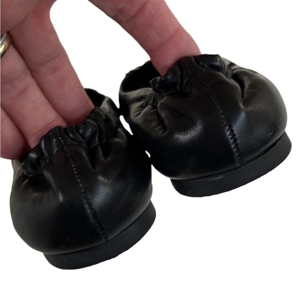 Tory Burch Black Leather Ballet Flats Size 4 EUC - Picture 5 of 10